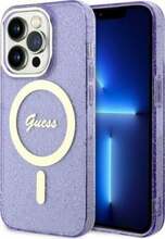 Telefoniümbris Guess GUHMP14XHCMCGU Glitter Gold MagSafe, Apple iPhone 14 Pro Max, lilla