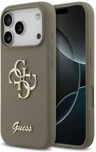 Guess Silicone Big 4G Script ümbris, Apple iPhone 17 Pro, pruun