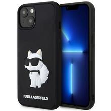 Telefoniümbris Karl Lagerfeld Rubber Choupette 3D KLHCP14S3DRKHNK, Apple iPhone 14, must