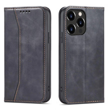 Telefoniümbris Magnet Fancy Case, Apple iPhone 14 Plus, flip cover, rahakott, must