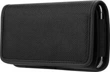 OEM Horizontal universaalne vutlar Oxford model 2, iPhone 6/7/8/12 Mini/13 Mini, Samsung Galaxy A40/S5, must