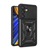 Telefoniümbris Hurtel Hybrid Armor Camshield, Samsung Galaxy S25, must