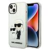 Karl Lagerfeld KLHCP14MHNKCTGT Glitter Karl&Choupette ümbris, Apple iPhone 14 Plus, läbipaistev