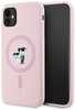 Telefoniümbris Karl Lagerfeld Silicone Karl&Choupette MagSafe, Apple iPhone 11, roosa