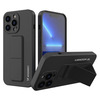 Wozinsky Kickstand Case silikoonümbris alusega, Apple iPhone 13 mini, must