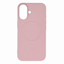 Telefoniümbris Hurtel Liquid Silicone Case MagSafe, Apple iPhone 16 Plus, heleroosa