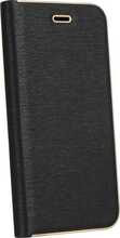 Telefoniümbris OEM LUNA Book Gold, HUAWEI P20 Lite, must