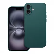 OEM matt ümbris, Apple iPhone 16 Plus, tumeroheline