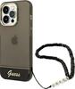 Telefoniümbris Guess GUHCP14XHGCOHK Translucent Pearl Strap, Apple iPhone 14 Pro Max, must