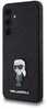 Telefoniümbris Karl Lagerfeld Fixed Glitter Ikonik Logo Metal Pin, Samsung Galaxy A35, must