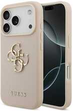 Telefoniümbris Guess Grained Big 4G & Classic Logo, Apple iPhone 17 Pro, roosa