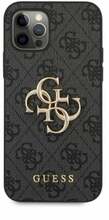 Telefoniümbris Guess GUHCP12L4GMGGR PU 4G Metal Logo, Apple iPhone 12 Pro Max, hall