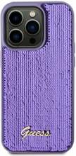 Telefoniümbris Guess Sequin Script Metal GUHCP14XPSFDGSU, Apple iPhone 14 Pro Max, lilla