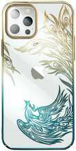 Telefoniümbris Kingxbar Phoenix Crystals, Apple iPhone 14, kuld/sinine