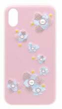 Telefoniümbris Devia Flower Embroidery, Apple iPhone X/XS, roosa