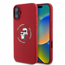 Telefoniümbris Karl Lagerfeld KLHMP16MSCMKCRHR, Apple iPhone 16 Plus, punane