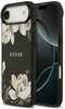 Guess Grained Flowers Classic Logo MagSafe ümbris, Apple iPhone Air, must