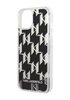Telefoniümbris Karl Lagerfeld Liquid Glitter Monogram KLHCP14MLMNMK, Apple iPhone 14 Plus, must