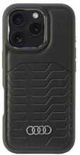 Telefoniümbris Audi Synthetic Leather AU-TPUPCMIP16P-GT/D3-BK, Apple iPhone 16 Pro, must