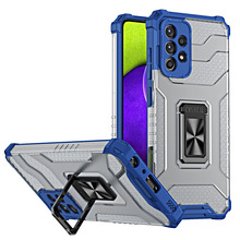 Telefoniümbris Crystal Ring Case Kickstand Tough Rugged Cover, Samsung Galaxy A72 4G, sinine