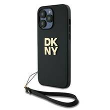 Telefoniümbris DKNY Hardcase Wrist Strap Stock Logo DKHCP14XPBSWSK, Apple iPhone 14 Pro Max, must