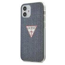 Telefoniümbris Guess GUHCP12SPCUJULDB Triangle Collection, Apple iPhone 12 Mini, tumesinine