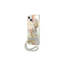 Telefoniümbris Guess GUHCP13SHFLSU Flower Strap, Apple iPhone 13 mini, lilla