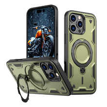 Telefoniümbris Hurtel Hybrid Armor Trendy MagSafe, Apple iPhone 16 Pro Max, roheline