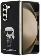 Telefoniümbris Karl Lagerfeld KLHCZFD5SNIKBCK Silicone Ikonik, Samsung Galaxy Z Fold 5, must