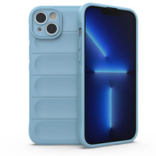 Telefoniükaas Magic Shield, Apple iPhone 14 Plus, painduv soomustatud, helesinine, Hurtel