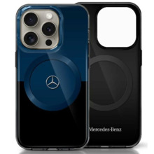 Telefoniümbris Mercedes MEHMP16X23HBIKV MB Double Layer BiColor MagSafe, Apple iPhone 16 Pro Max, must