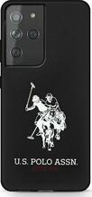 Telefoniümbris U.S. POLO ASSN USHCS21LSLHRBK, Samsung Galaxy S21 Ultra G998, must