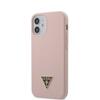Telefoniümbris Guess GUHCP12SLSTMLP Silicone Triangle Logo, Apple iPhone 12 mini, heleroosa