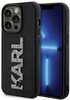 Telefoniümbris Karl Lagerfeld 3D Rubber Glitter Logo KLHCP15L3DMBKCK, Apple iPhone 15 Pro, must