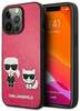 Telefoniümbris Karl Lagerfeld KLHCP13SPCUSKCP Ikonik Karl & Choupette, Apple iPhone 13 Mini, fuksia