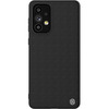 Telefoniümbris Nillkin Textured Case, Samsung Galaxy A73, must, tugevdatud geelraamiga ja nailonist tagusega
