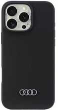 Telefoniümbris Audi Silicone AU-LSRIP16PM-Q3/D1-BK, Apple iPhone 16 Pro Max, must
