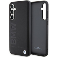 Telefoniümbris BMW BMHCS23FESLLBK Leather Hot Stamp, Samsung Galaxy S23 FE, must