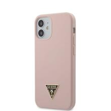 Telefoniümbris Guess GUHCP12SLSTMLP Silicone Triangle Logo, Apple iPhone 12 mini, heleroosa