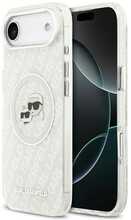 Karl Lagerfeld IML Glitter Karl&Choupette Heads Logo MagSafe ümbris, iPhone Air, hall