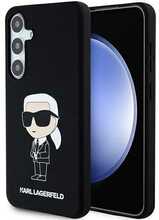 Karl Lagerfeld silikoonümbris Ikonik KLHCS24SSNIKBCK, Samsung Galaxy S24, must