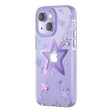 Kingxbar Heart Star Series telefoniümbris, Apple iPhone 14 Plus, lilla