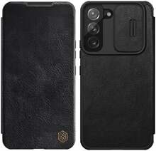 Telefoniümbris Nillkin Qin Leather Pro, Samsung Galaxy S22 Plus, must