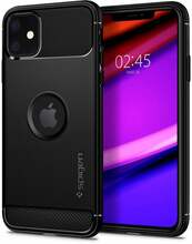 Telefoniümbris Spigen Rugged Armor, Apple iPhone 11, must