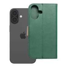 Raamatkaanega ümbris Split Book, iPhone 17/18, roheline ja kuldne