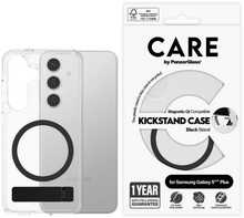 CARE by PanzerGlass Feature Black Kickstand & QI ümbris, Samsung Galaxy S25 Plus, läbipaistev