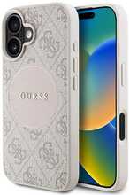 Telefoniümbris Guess 4G Circle Classic Logo MagSafe, Apple iPhone 16, roosa
