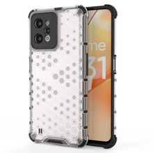 Telefoniümbris Honeycomb armored gel frame, Realme C31, läbipaistev