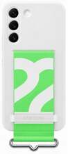 Telefoniümbris Samsung Silicone Cover with Strap EF-GS901TWEGWW, Samsung Galaxy S22, valge