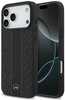 Mercedes Leather Laurel Leaves Stripes MagSafe ümbris, Apple iPhone 17 Pro Max, must